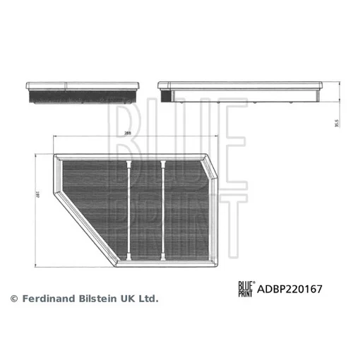 Vzduchový filter BLUE PRINT ADBP220167