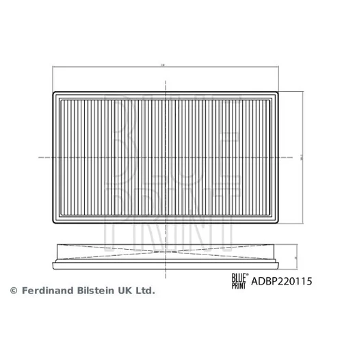 Vzduchový filter BLUE PRINT ADBP220115 - obr. 2