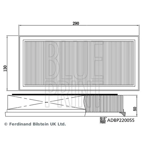 Súprava vzduchových filtrov BLUE PRINT ADBP220055 - obr. 2