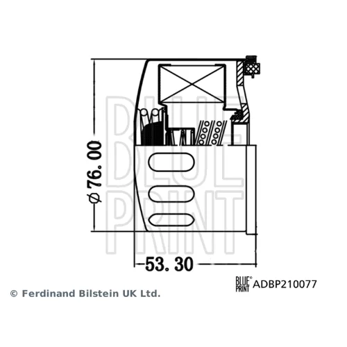 Olejový filter BLUE PRINT ADBP210077 - obr. 2