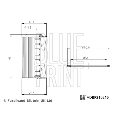 Hydraulický filter automatickej prevodovky BLUE PRINT ADBP210215