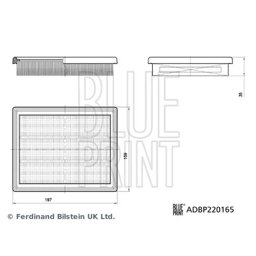 Vzduchový filter BLUE PRINT ADBP220165