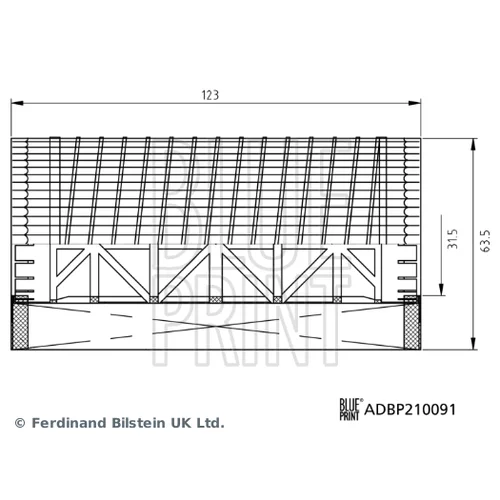 Olejový filter BLUE PRINT ADBP210091 - obr. 1