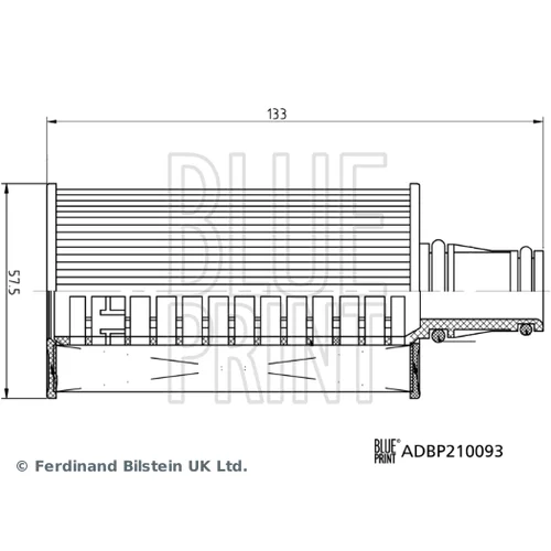 Olejový filter BLUE PRINT ADBP210093 - obr. 2