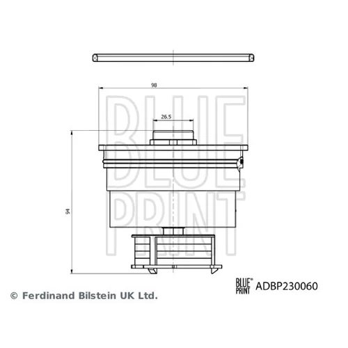 Palivový filter BLUE PRINT ADBP230060 - obr. 2