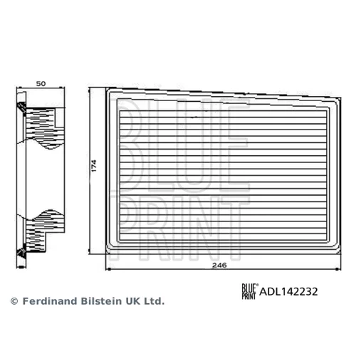 Vzduchový filter ADL142232 (BLUE PRINT) - obr. 2