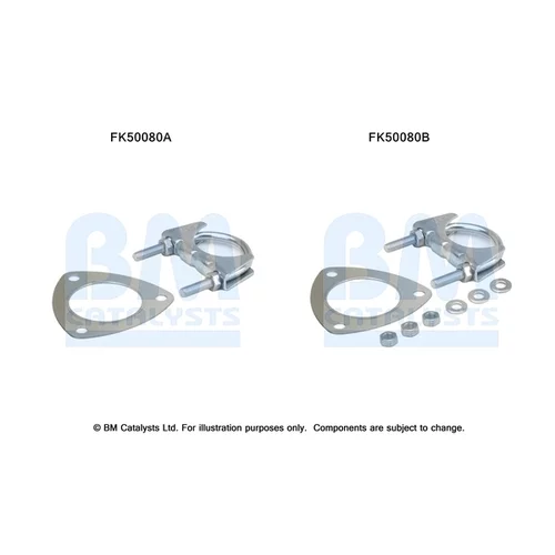 Montážna sada pre výfukovú trubku BM CATALYSTS FK50080