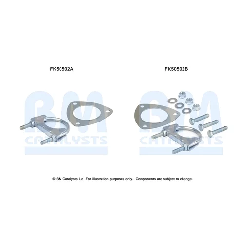 Montážna sada pre výfukovú trubku BM CATALYSTS FK50502