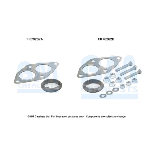 Montážna sada pre výfukovú trubku BM CATALYSTS FK70262