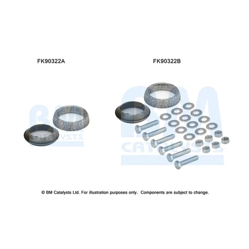 Katalyzátor - montážna sada BM CATALYSTS FK90322