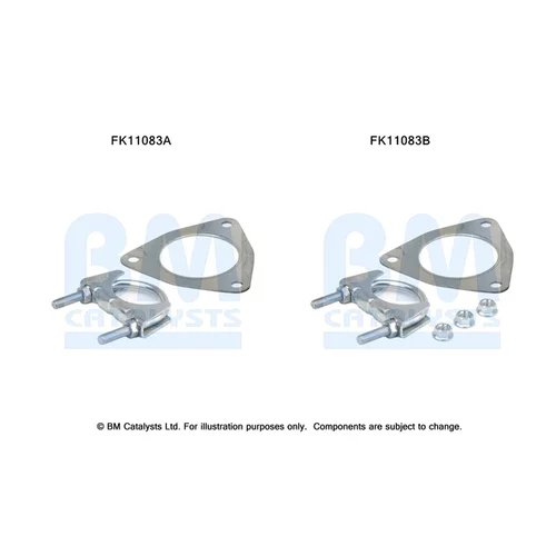 Filter pevných častíc - montážna sada BM CATALYSTS FK11083