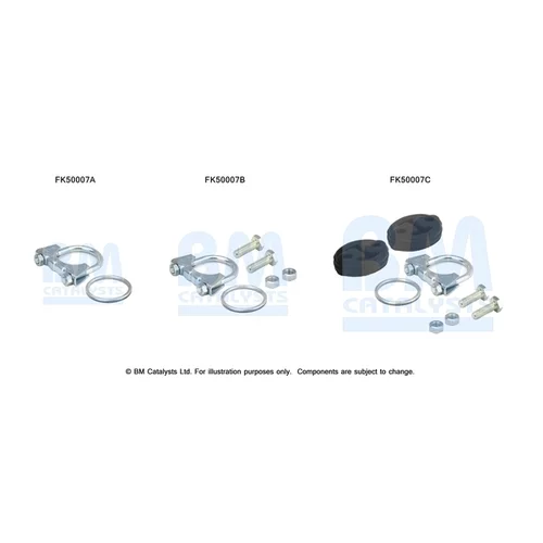 Montážna sada pre výfukovú trubku BM CATALYSTS FK50007