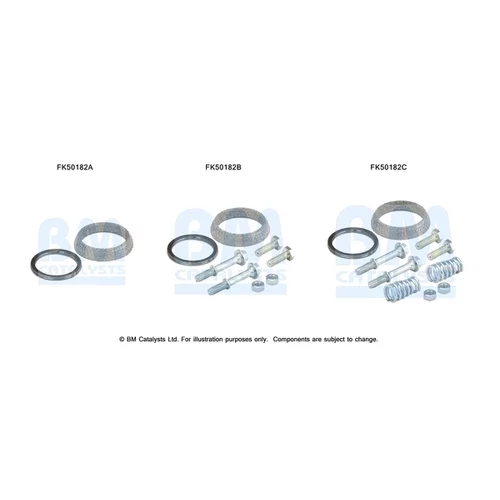 Montážna sada pre výfukovú trubku BM CATALYSTS FK50182