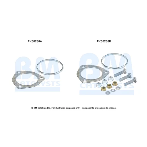 Montážna sada pre výfukovú trubku BM CATALYSTS FK50236