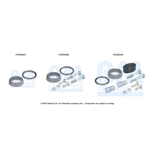 Montážna sada pre výfukovú trubku BM CATALYSTS FK50364