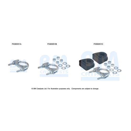 Katalyzátor - montážna sada BM CATALYSTS FK80051