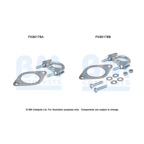 Katalyzátor - montážna sada BM CATALYSTS FK80178