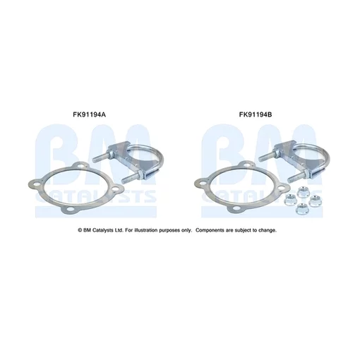 Katalyzátor - montážna sada BM CATALYSTS FK91194