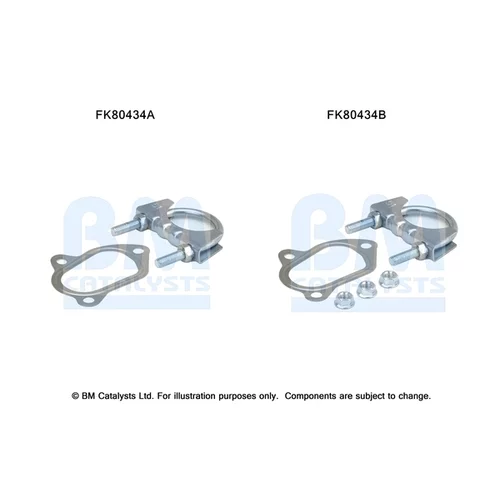 Katalyzátor - montážna sada BM CATALYSTS FK80434