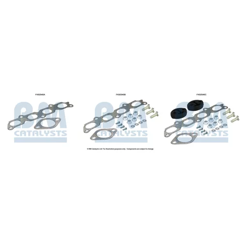 Katalyzátor - montážna sada BM CATALYSTS FK92040