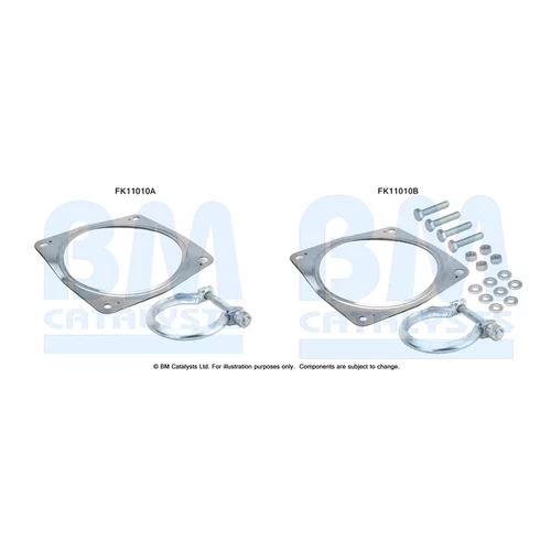 Filter pevných častíc - montážna sada BM CATALYSTS FK11010