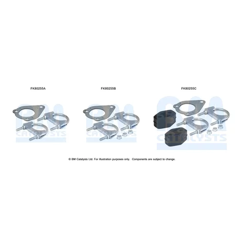 Katalyzátor - montážna sada BM CATALYSTS FK80255