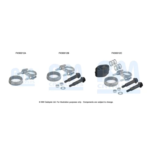 Katalyzátor - montážna sada BM CATALYSTS FK90012