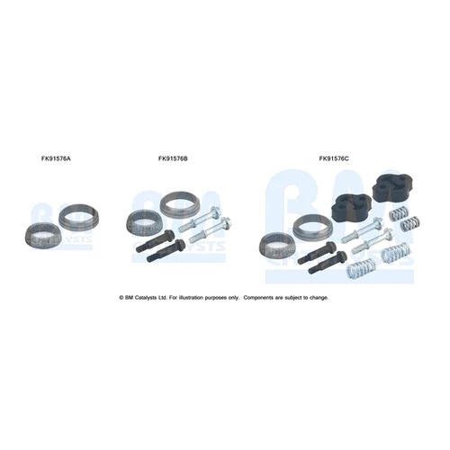 Katalyzátor - montážna sada FK91576 (BM CATALYSTS)