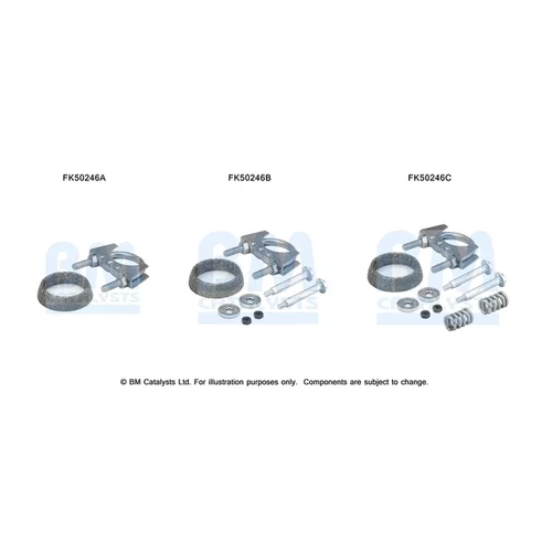 Montážna sada pre výfukovú trubku BM CATALYSTS FK50246