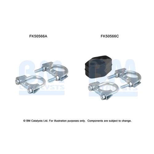 Montážna sada pre výfukovú trubku BM CATALYSTS FK50566