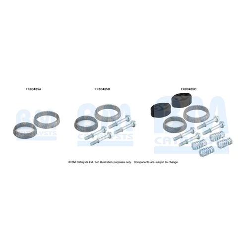 Katalyzátor - montážna sada BM CATALYSTS FK80485