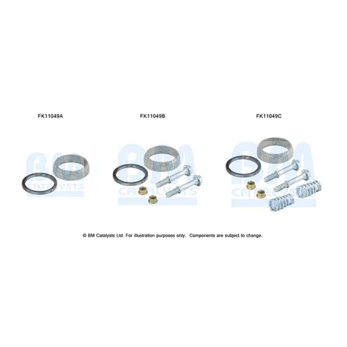 Filter pevných častíc - montážna sada BM CATALYSTS FK11049