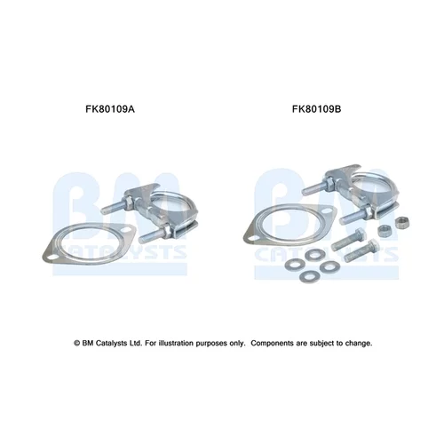 Katalyzátor - montážna sada BM CATALYSTS FK80109