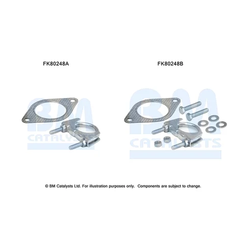 Katalyzátor - montážna sada BM CATALYSTS FK80248