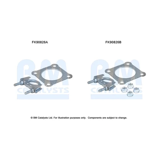 Katalyzátor - montážna sada BM CATALYSTS FK90826