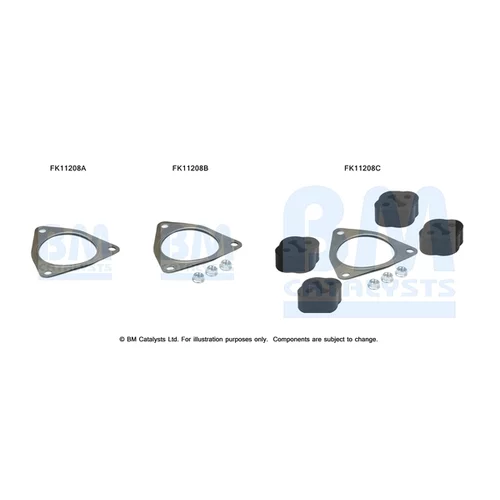 Filter pevných častíc - montážna sada BM CATALYSTS FK11208