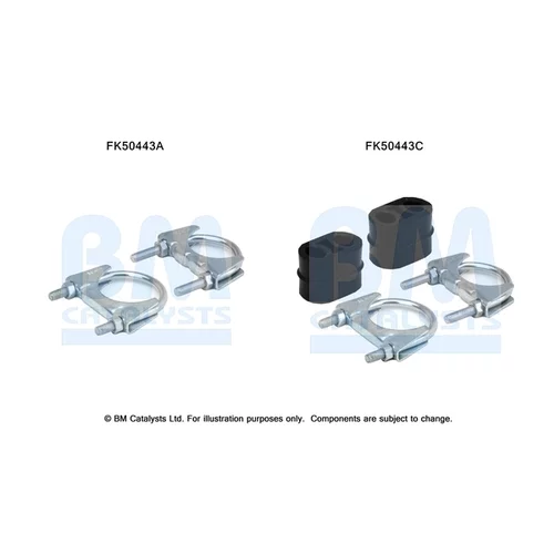 Montážna sada pre výfukovú trubku BM CATALYSTS FK50443