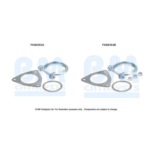 Katalyzátor - montážna sada BM CATALYSTS FK80353