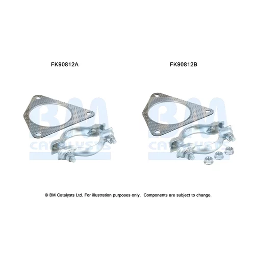 Katalyzátor - montážna sada BM CATALYSTS FK90812