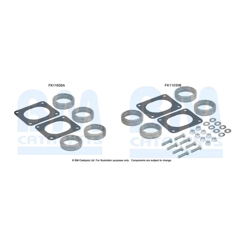 Filter pevných častíc - montážna sada BM CATALYSTS FK11030