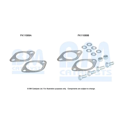 Filter pevných častíc - montážna sada BM CATALYSTS FK11089