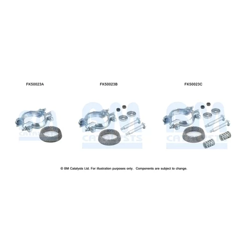 Montážna sada pre výfukovú trubku FK50023 (BM CATALYSTS)