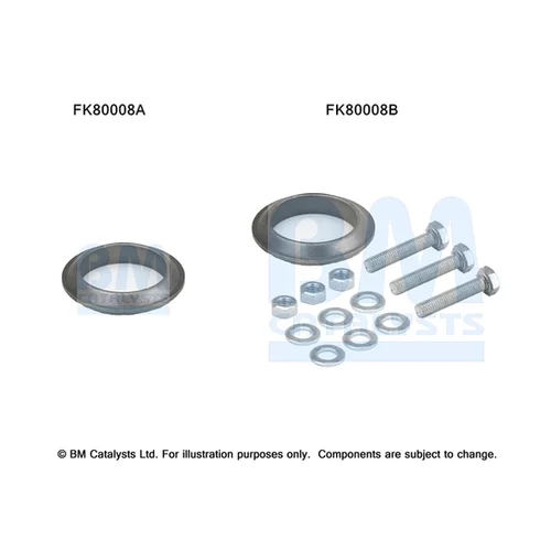 Katalyzátor - montážna sada BM CATALYSTS FK80008