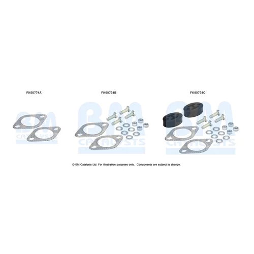 Katalyzátor - montážna sada BM CATALYSTS FK90774