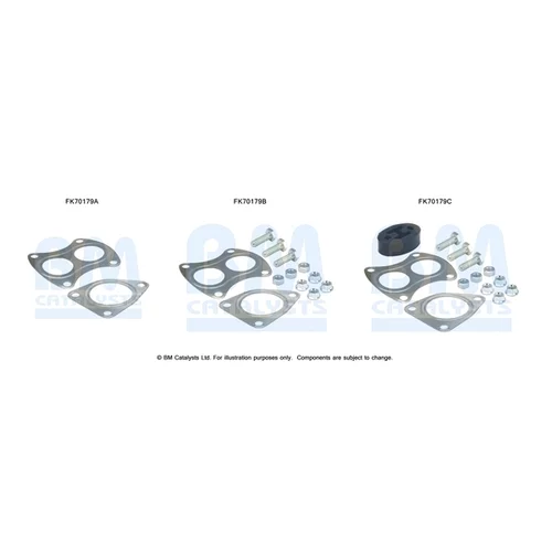 Montážna sada pre výfukovú trubku BM CATALYSTS FK70179