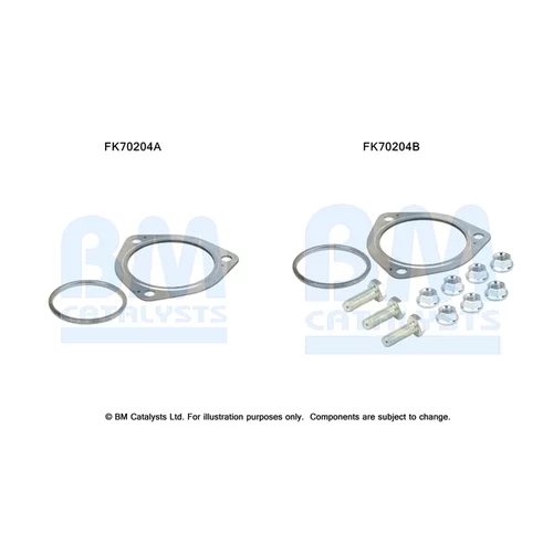 Montážna sada pre výfukovú trubku BM CATALYSTS FK70204