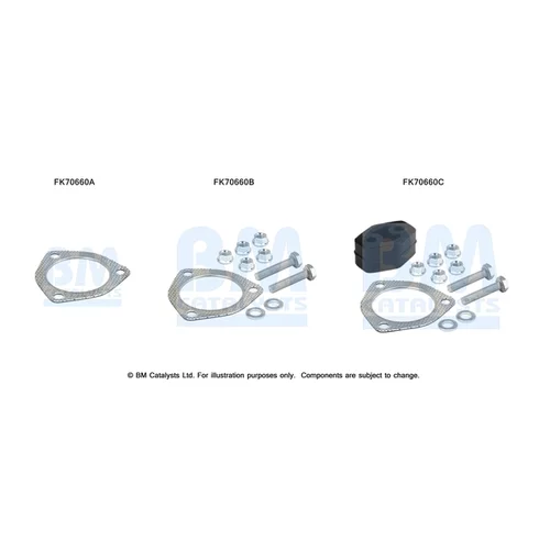 Montážna sada pre výfukovú trubku BM CATALYSTS FK70660