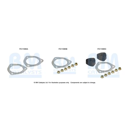 Filter pevných častíc - montážna sada BM CATALYSTS FK11085