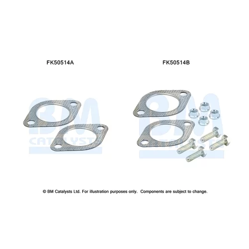 Montážna sada pre výfukovú trubku BM CATALYSTS FK50514