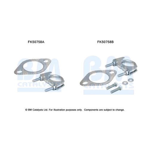 Montážna sada pre výfukovú trubku FK50758 (BM CATALYSTS)